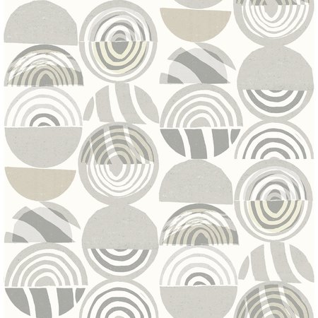 MANHATTAN COMFORT McKinley Mahe Light Grey Mod Geometric 33 ft L X 205 in W Wallpaper BR4014-26444